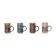 Set of 4 vintage mid century brutalist tea mugs by David Sharp