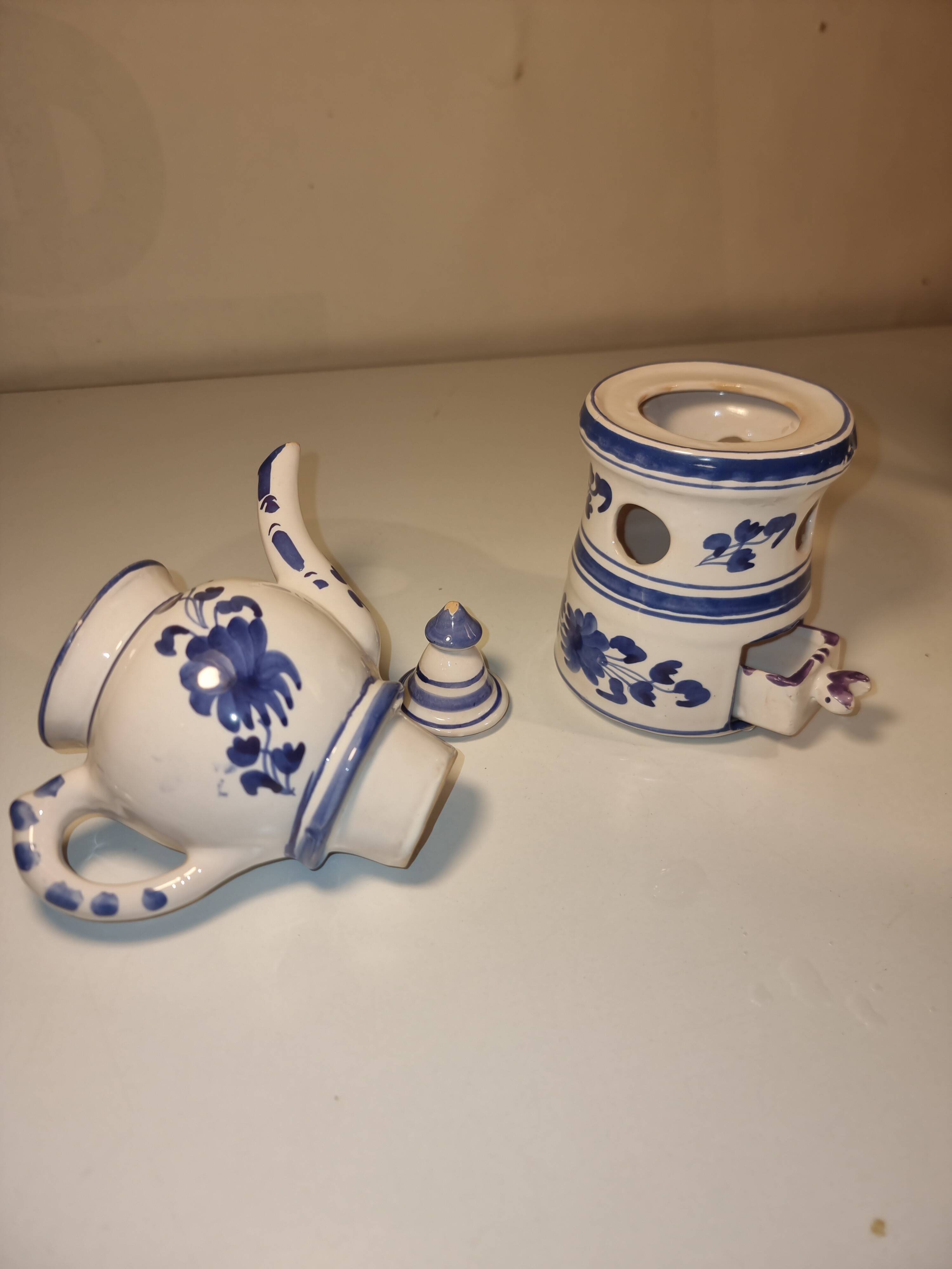 Vintage teapot in earthenware