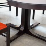 Table and 6 chairs mod. ibisco, 70's/80's