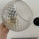 Set of two vintage electrified electrified glass wall lamps