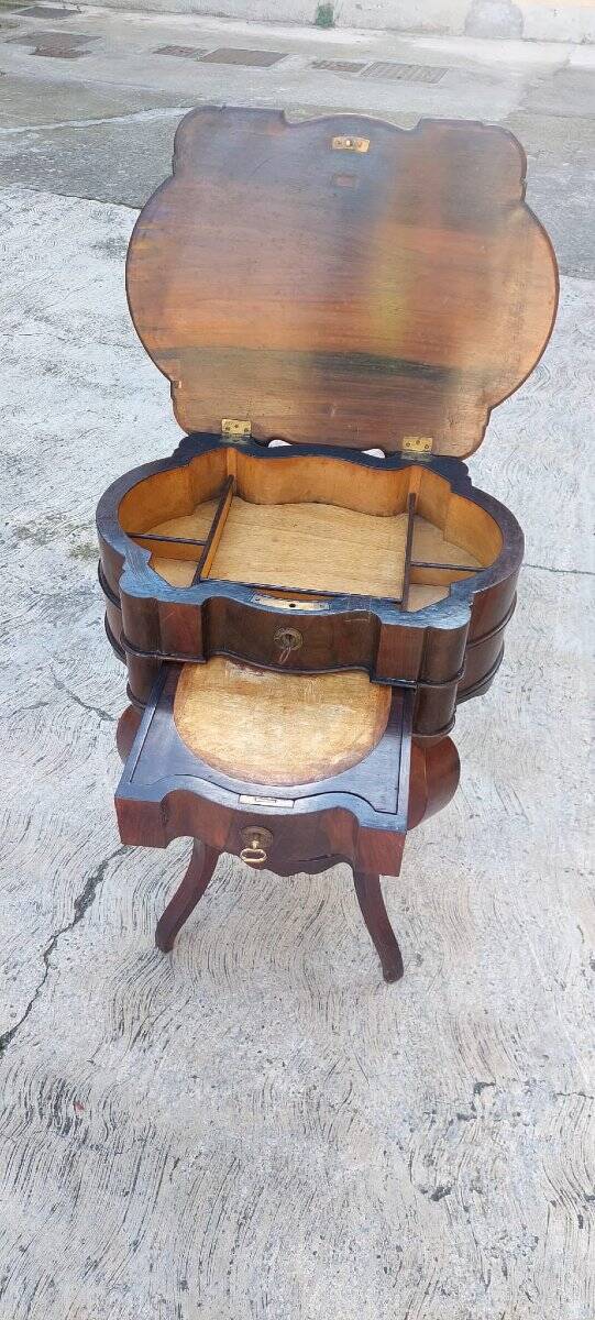 Table De Travail Louis Philippe En Placage De Palissandre