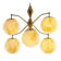 Vintage Marbled Glass Chandelier, 1960s–1980s, Czechoslovakia