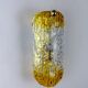 Orange frosted Murano Mazzega wall sconce, Italy, 1970s