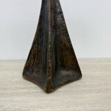 Brutalist bronze candle stick, 1970s