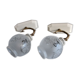 Set of 2 wall sconces