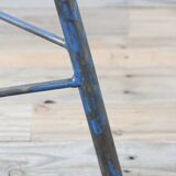 Stool industrial blue