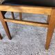 Set of 4 scandinavian chairs in blond teak and black skai 60s