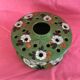Flower pick in earthenware, early 20th century, handmade floral decoration
