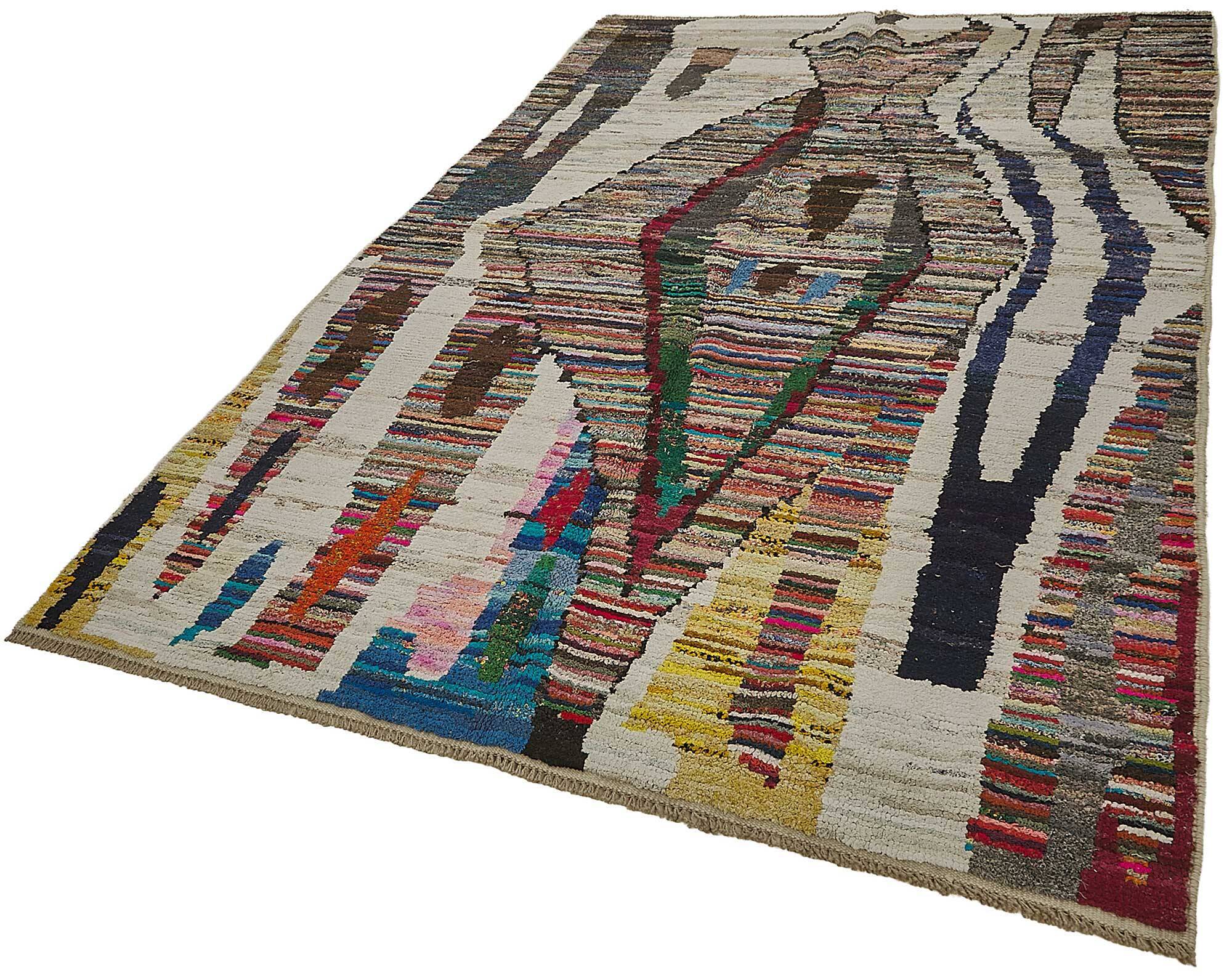 Handwoven Turkish Recycled Boho Rug 174 cm x 274 cm