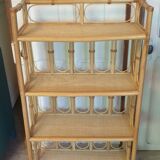 Rattan bookcase