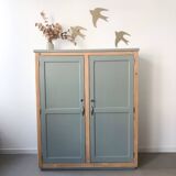Verdigris two-door wardrobe