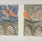 Le pont.Gravure au carborundum, LOUTTRE B, 1926-2012