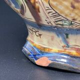 Large signed colorful vase
