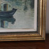 Oil painting on canvas, study work based on Monet.