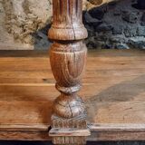 French 19th-century oak draper's table – Antique kitchen island console