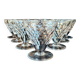 Set of 6 cut crystal glasses, Baccarat Brindisi model.