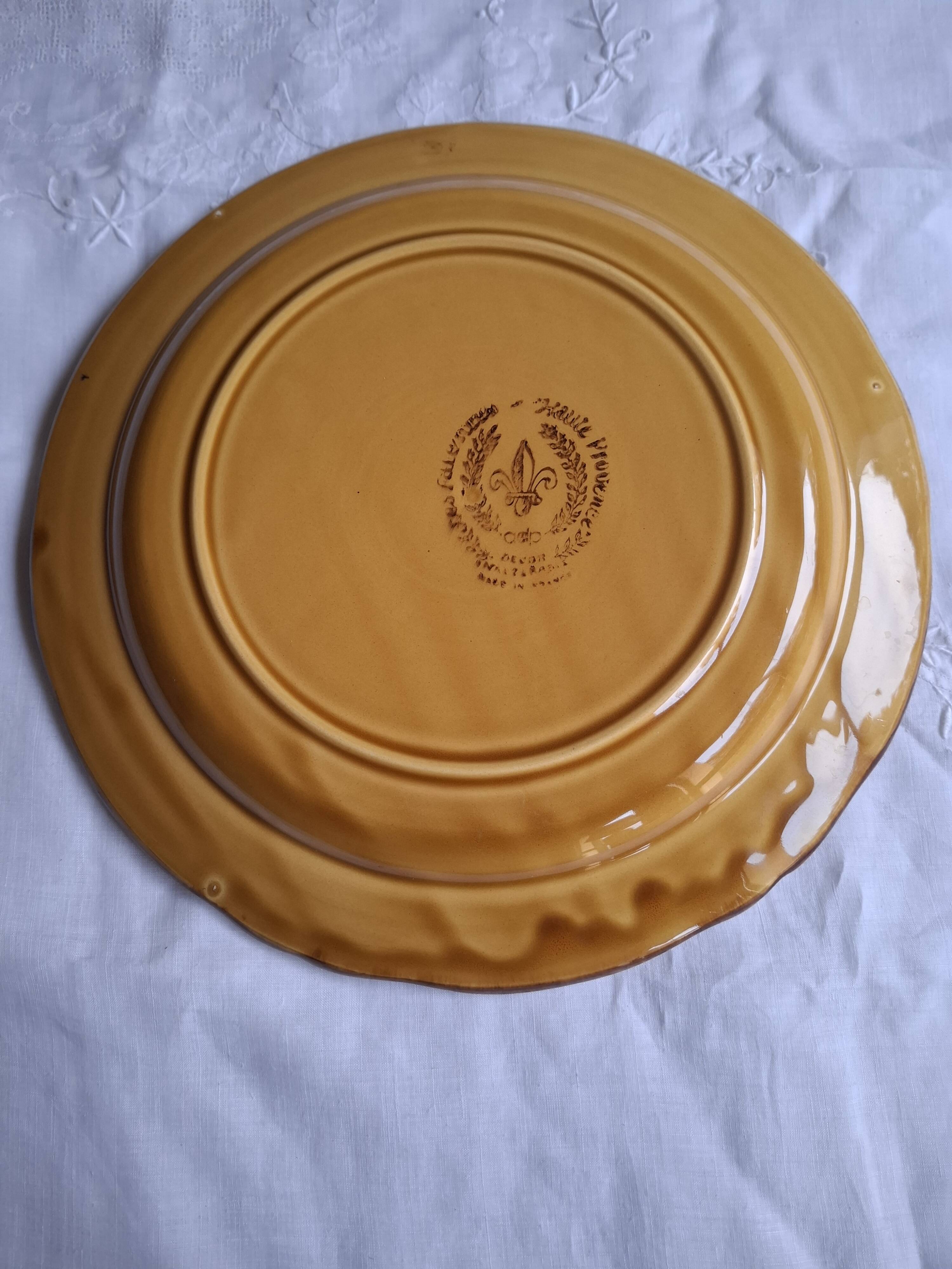 Ochre earthenware dish from Haute Provence
