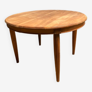 Oval art deco extendable dining table