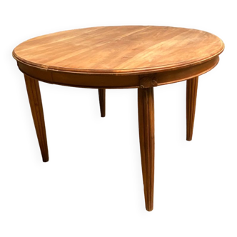 Oval art deco extendable dining table