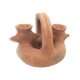 Brutalist terracotta candlestick
