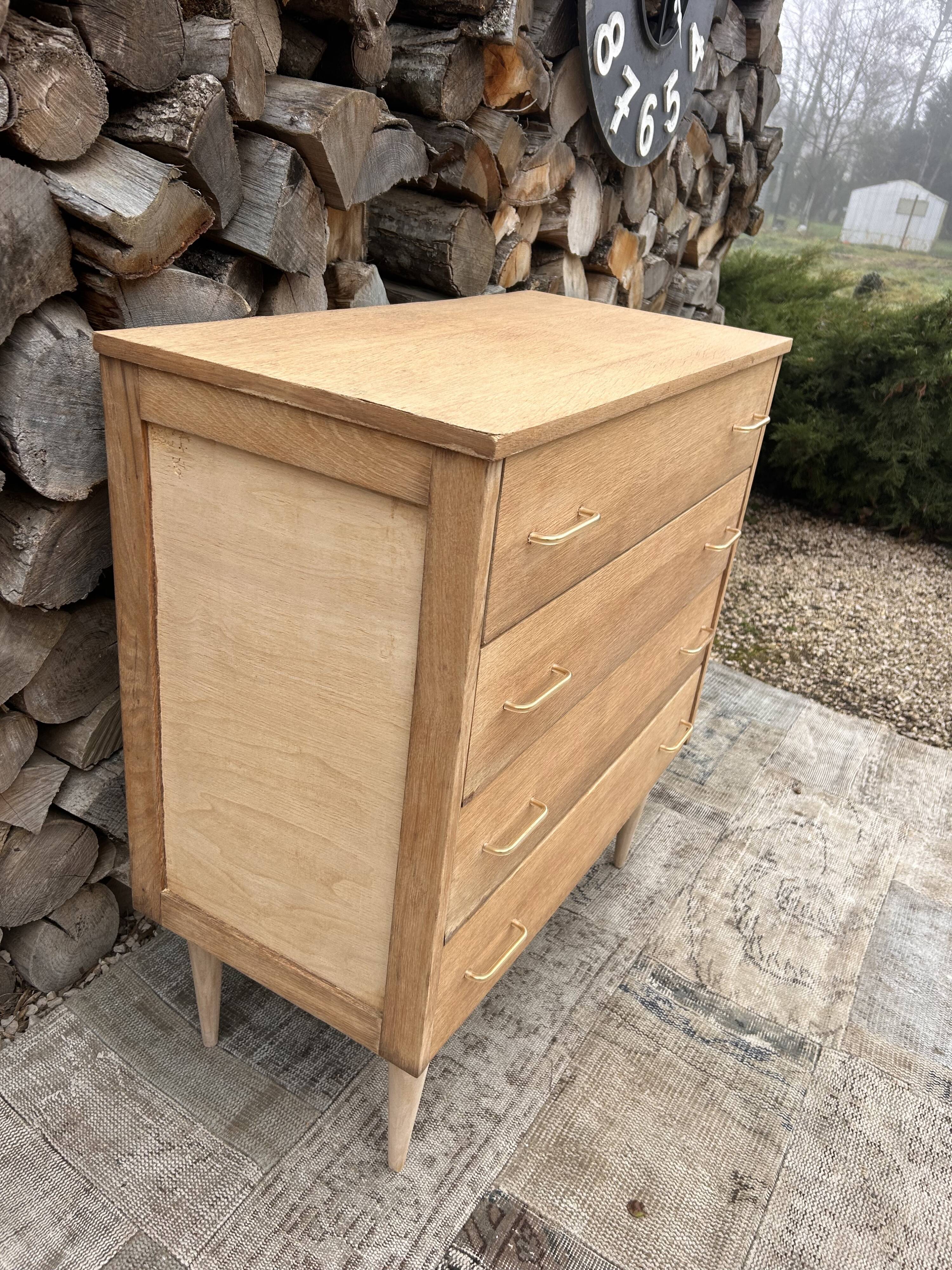 Renovated vintage antique chest of drawers
