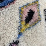 New Moroccan Berber rug M'rirt – 200x300 cm – Multicolored diamonds