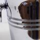 Stainless steel champagne bucket, France 1980