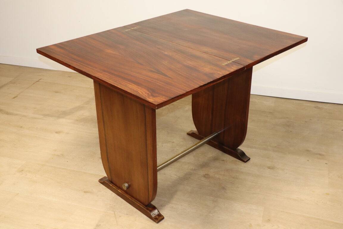 Art Deco "Portefeuille" table in rosewood - 1950