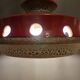 Vintage suspension in glazed ceramic fat lava, space age, West Germany 19