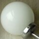 Vintage ceiling light 1960s white opaline alu frame