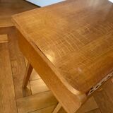 Bedside wood and rattan