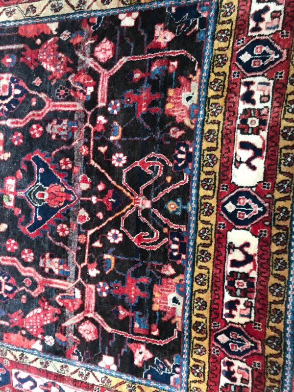 Carpet persian hamadan of the 20th century handmade 162 x 315 cm