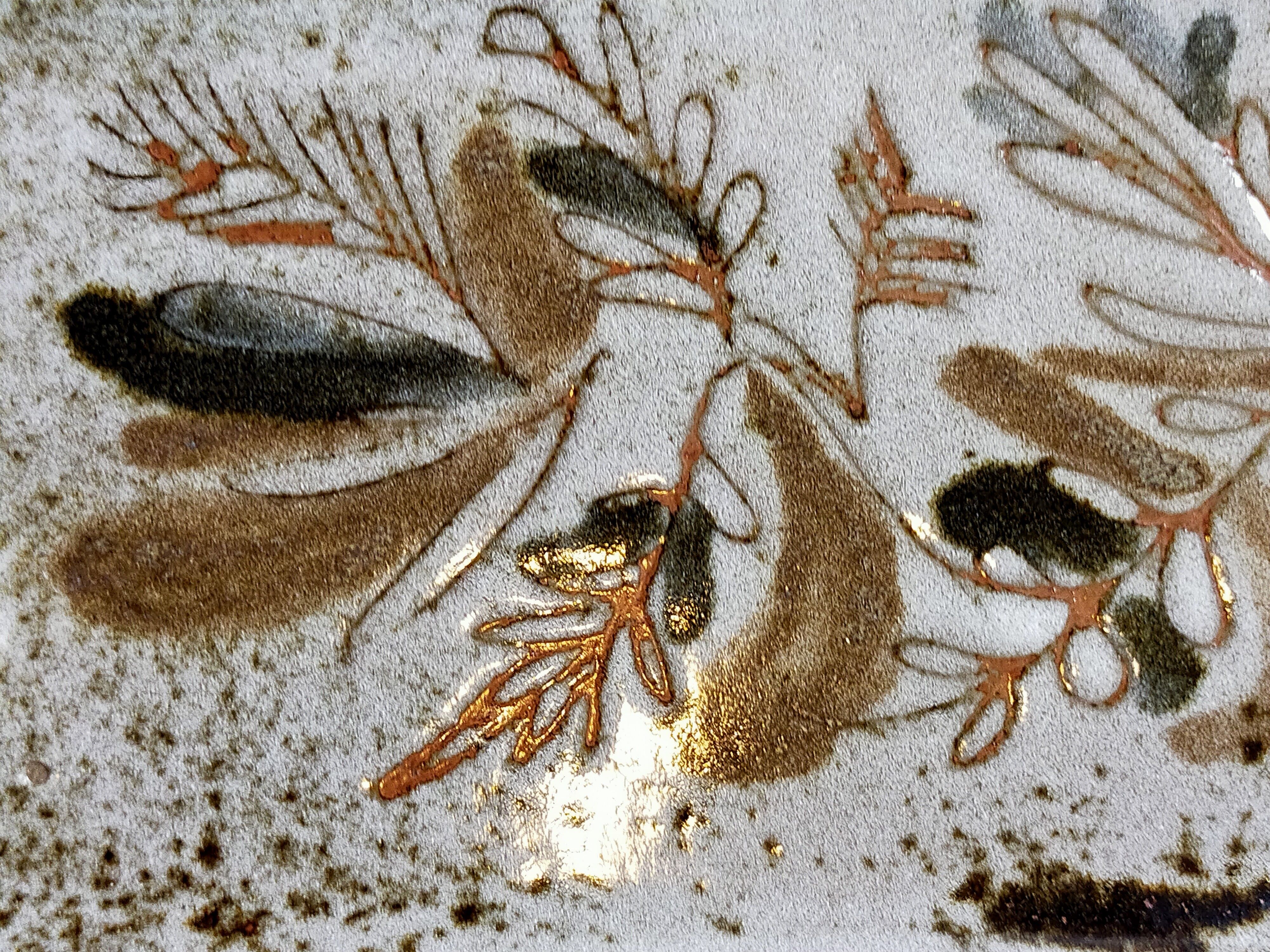 60s ceramic potter oval dish