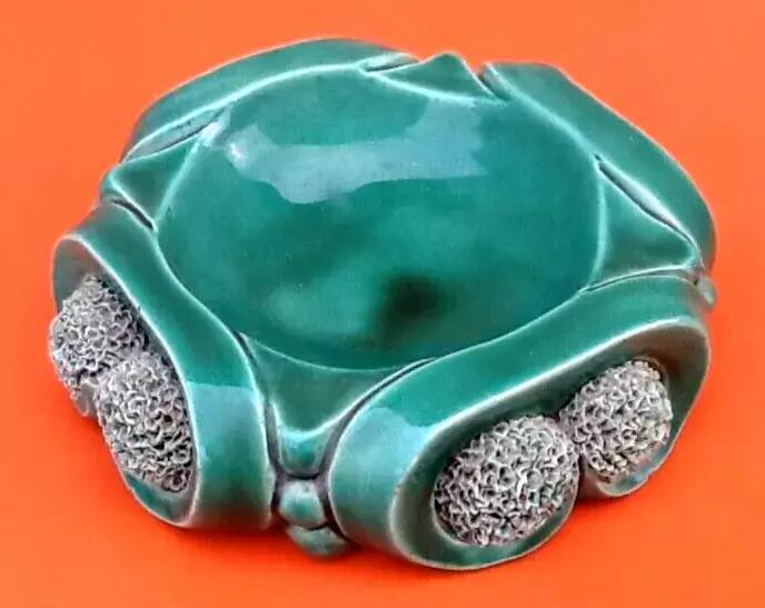 Art Deco 1940s Ashtray / Catchall Glazed Ceramic Bosch