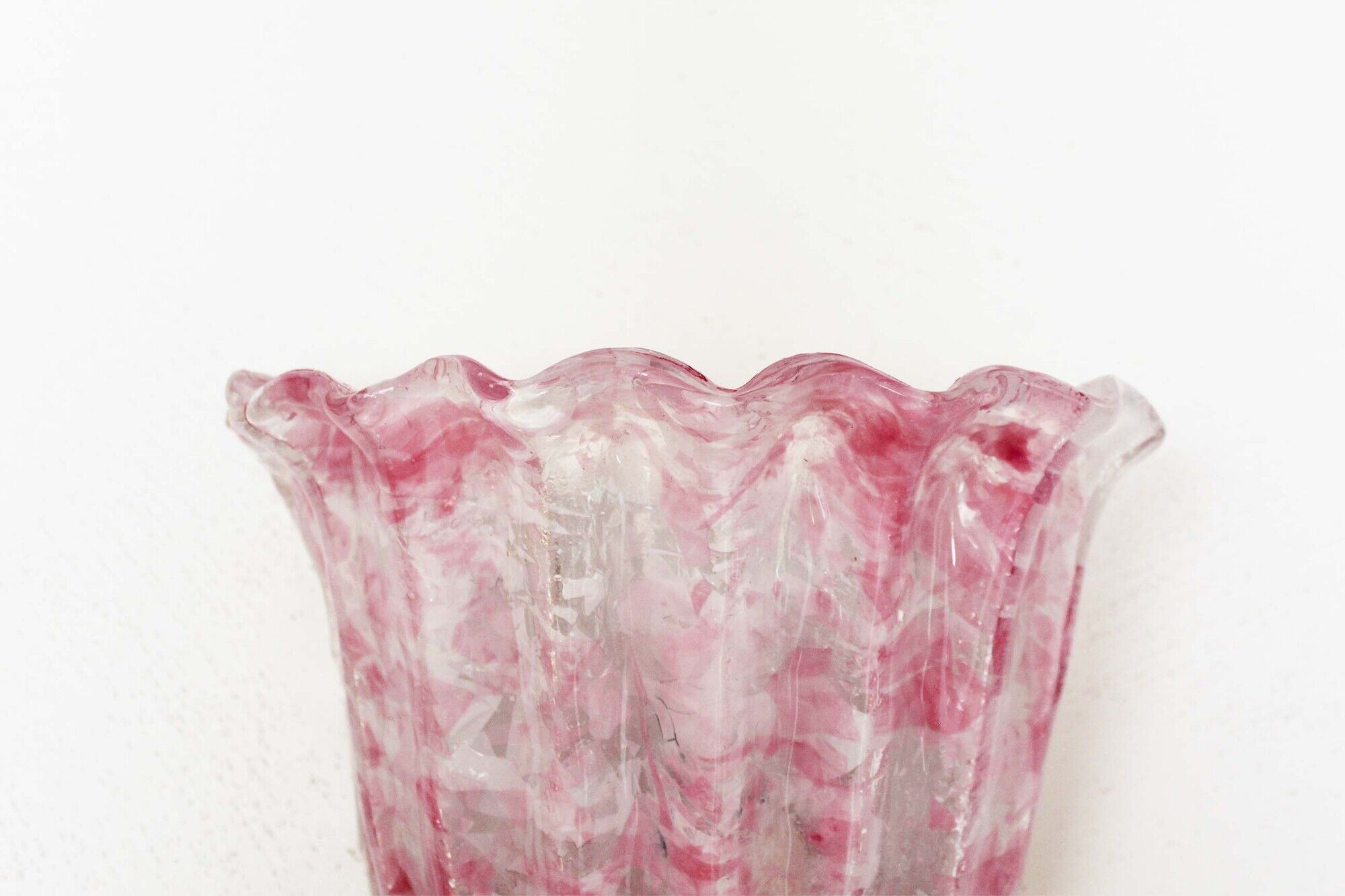 Pair of Italian Murano glass wall lights by Novaresi Milano