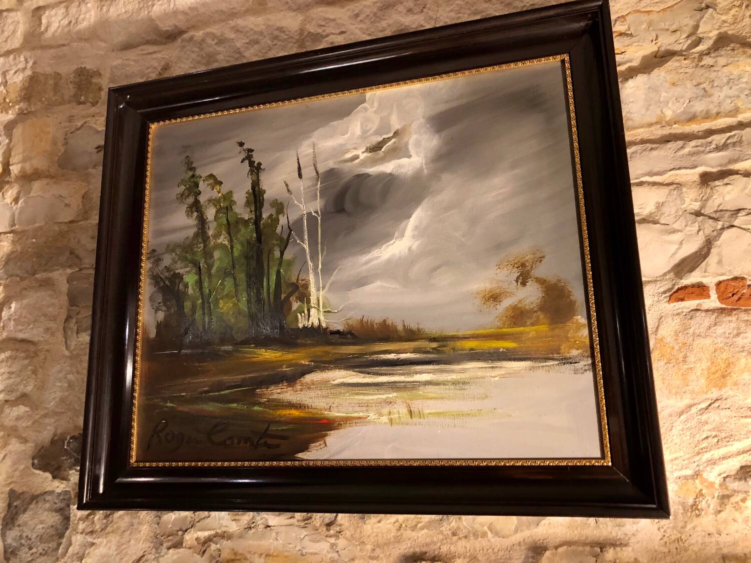 Oil on panel Roger Conte signed