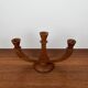 3-arm teak candle holder, 1960/70