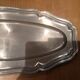 Flat oval pewter
