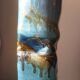 Vase vintage en grès années 60 70