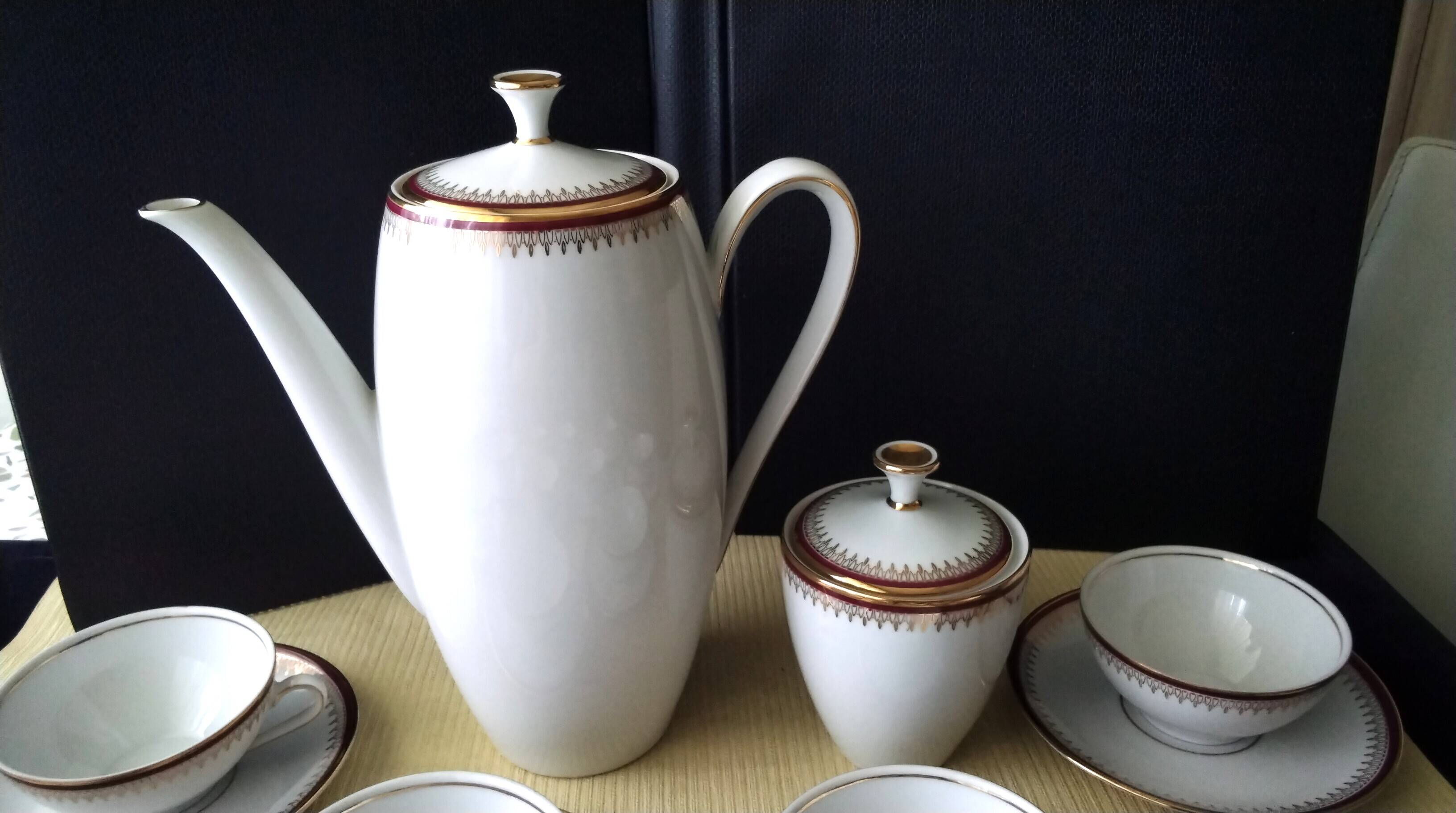 Bavarian porcelain coffee service by Winterling Markteuthen