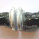 Ancient ceramic art deco bookends, elephant on terrace, no. 2325