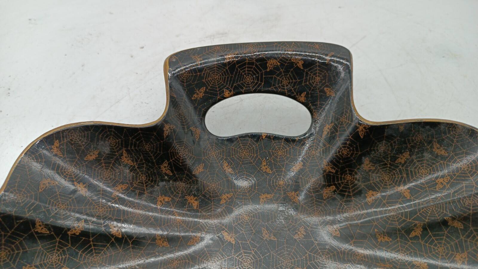 Gold-painted papier-mâché tray, early 1900s