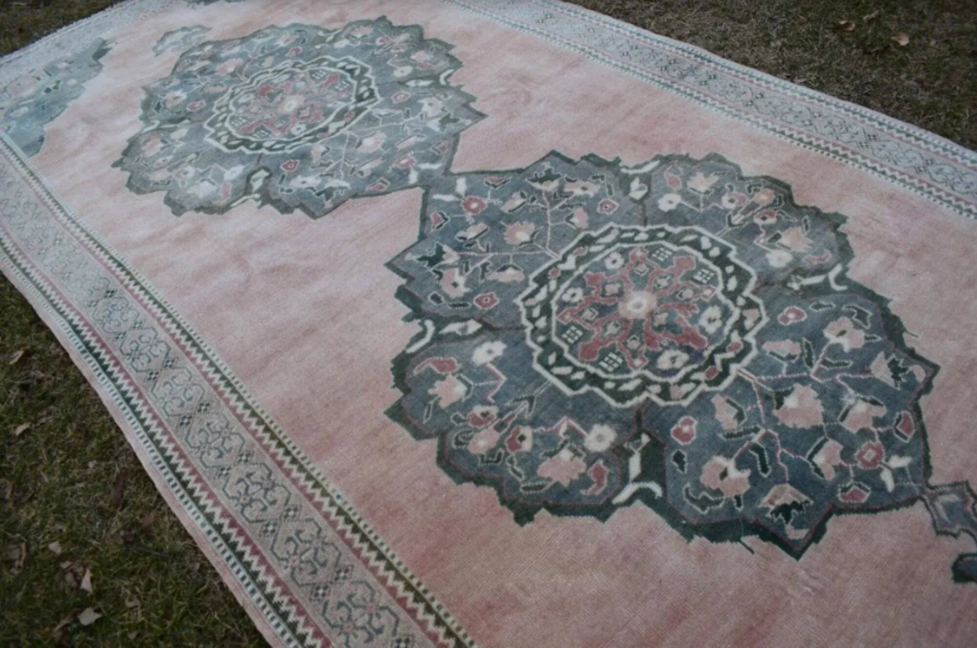 Vintage Turkish hallway rug 165x336 cm