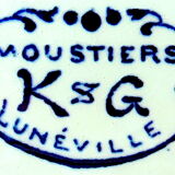 Service of luneville earthenware dishes