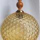 "Bubble" suspension in the style of H. Tynell in amber moulded glass, circa 1970.