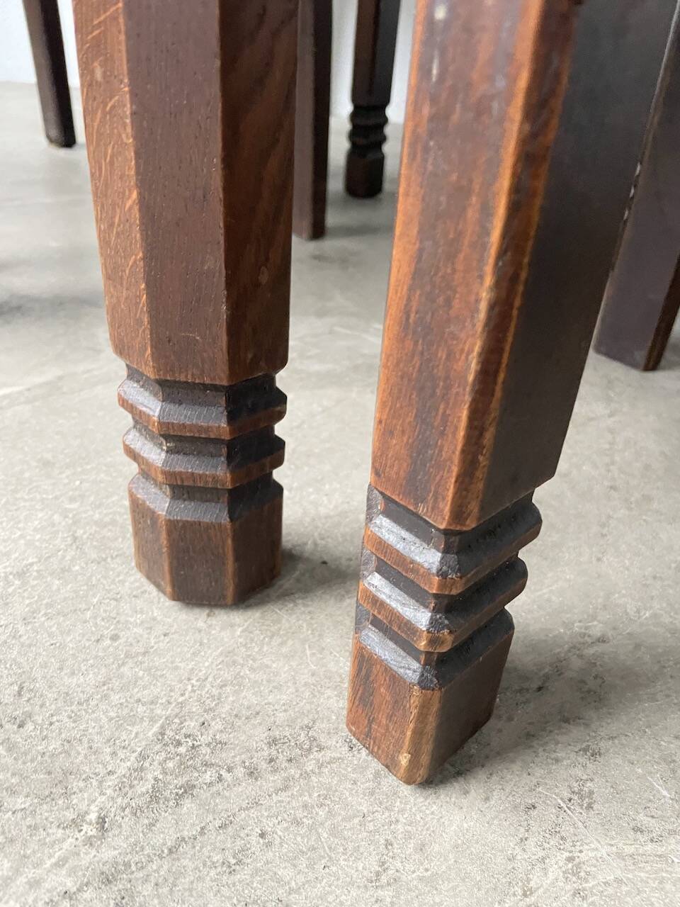 Set of 6 brutalist chairs from the 1940s