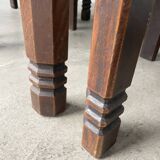 Set of 6 brutalist chairs from the 1940s