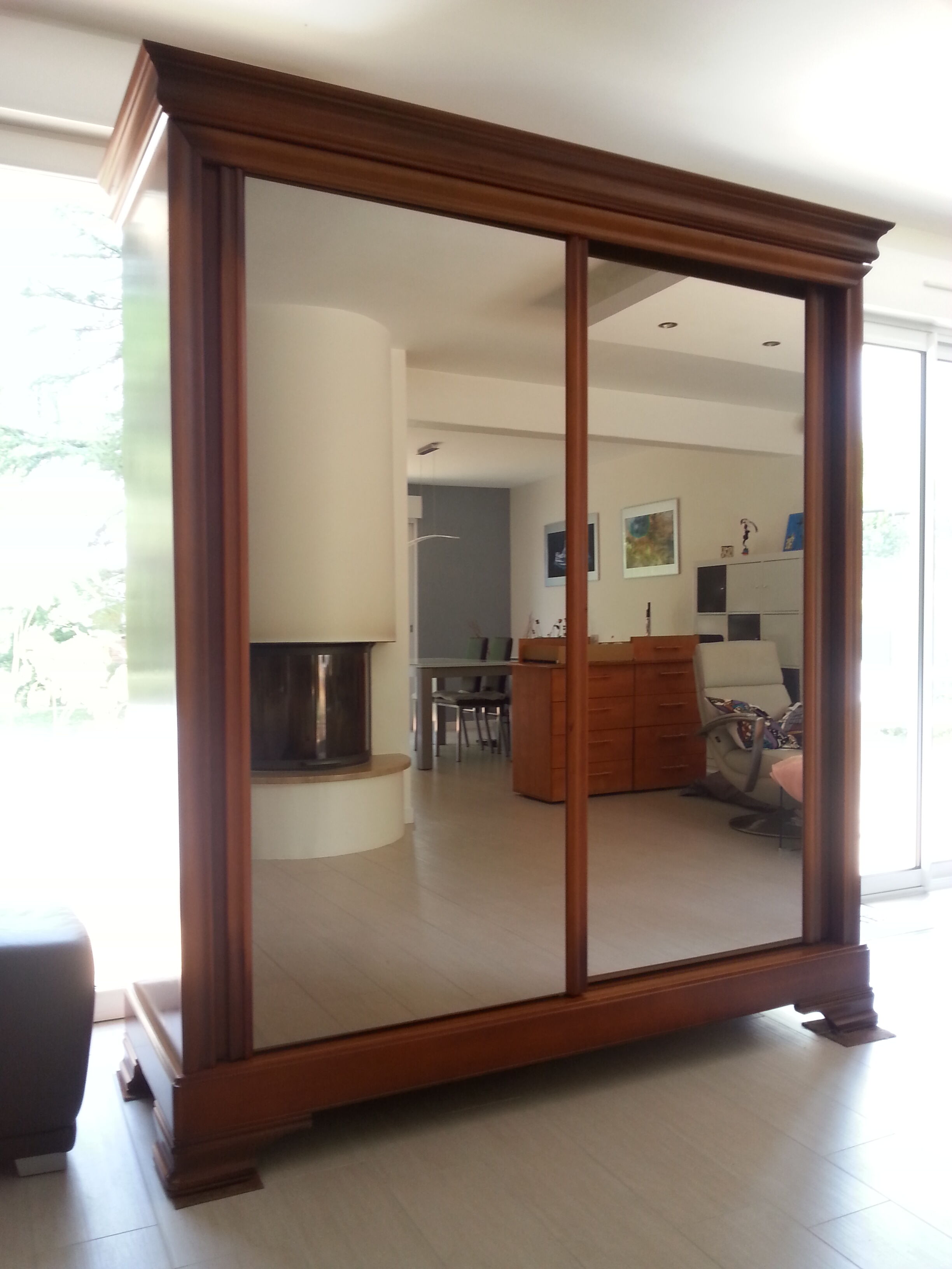 cherry wood wardrobe