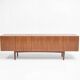 Large vintage Scandinavian teak sideboard – 1960s buffet