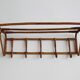 1960s Czechoslovak Rattan Wall Coat & Hat Rack, ÚLUV